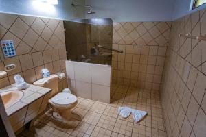 Koupelna v ubytování Hotel Campo Verde