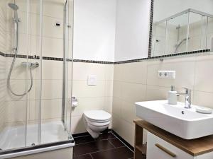 Phòng tắm tại Zentrales 2 Raum Apartment
