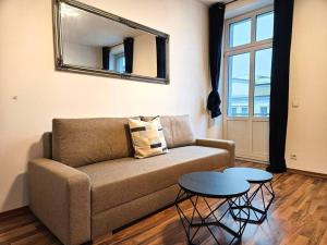 Khu vực ghế ngồi tại Zentrales 2 Raum Apartment