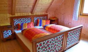 Letto o letti in una camera di Pension Gruber