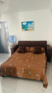 Tempat tidur dalam kamar di Promo_viviendas Sol y Mar