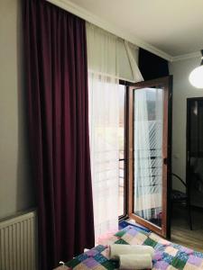 Postel nebo postele na pokoji v ubytování Borjomi inn