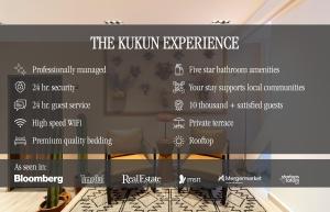 a sign for the kiryu experience in a room at Casa Tonalá by Kukun in Mexico City