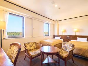 Posezení v ubytování Minakuchi Century Hotel