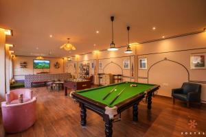 a billiard room with a pool table in it at Zostel Jodhpur, Ratanada in Jodhpur