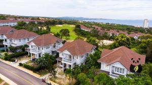 an overhead view of a row of houses at Villa Panda at Sea Links Golf Resort in Mui Ne