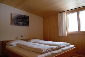 a bedroom with a bed and a window in it at Ferienwohnung Mian in Bezau