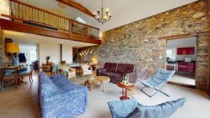 Χώρος καθιστικού στο La Grange des Fragons