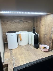 Kuchyň nebo kuchyňský kout v ubytování Apartmány nad Anenským potokem - Říčky