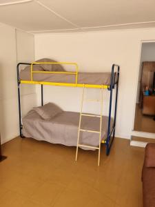 a bunk bed with a ladder in a room at Casa Central, Amplia y Cómoda in Antofagasta