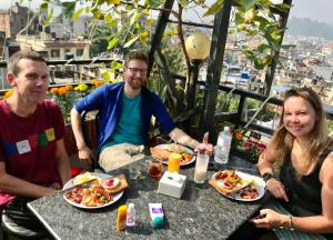 Eten bij of ergens in de buurt van het hostel

