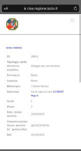 une capture d’écran de la page de paramètres du logiciel dans l'établissement Spanish steps casa Nes, à Rome