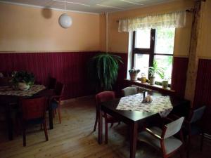 Dining area in a panziókat