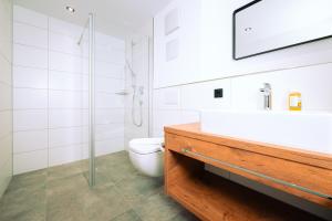 Baðherbergi á Hotel Tradizio