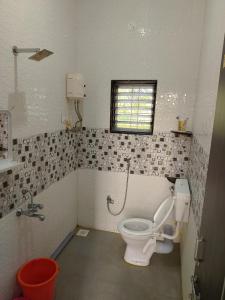un bagno con un water e un lavandino di SHRISHAILAM FARM AND YATRI NIWAS a Akalkot Altre 20 foto