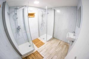 Koupelna v ubytování Obora camping