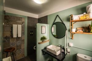 Koupelna v ubytování Rooms Vita