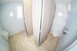 Koupelna v ubytování Obora camping