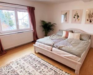 Llit o llits en una habitació de Ferienhaus Ottenschlag