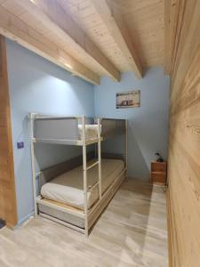 Habitación pequeña con literas en una habitación en Svea Lodge, en Thollon-les-Mémises