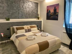 Postel nebo postele na pokoji v ubytování B&B Agriturismo 'A Cunziria
