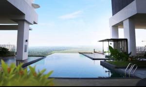 - Vistas a la piscina del edificio en MidValley Southkey Mosaic 9pax 2B2B Netflix-SmartTV70inch en Johor Bahru