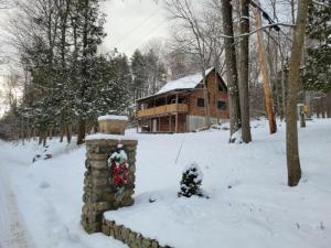 The Big-Lake Lodge at Lake Champlain om vinteren