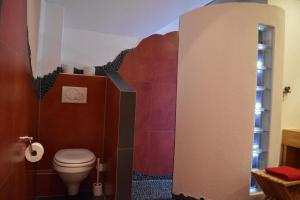 Koupelna v ubytování "Haus in der Einöde"