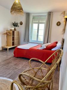 Posteľ alebo postele v izbe v ubytovaní Gîte Les Hauts de Boulogne