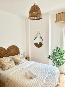 Postel nebo postele na pokoji v ubytování Apartment Rosario in Malaga center