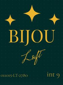 a sign for the blue light with stars at bijou loft in La Spezia