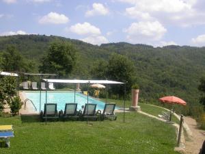 Výhľad na hory alebo výhľad na hory priamo z of the country house