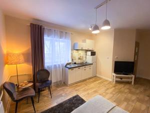 Kuchyňa alebo kuchynka v ubytovaní Mokka Apartament