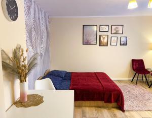 Posteľ alebo postele v izbe v ubytovaní Mokka Apartament