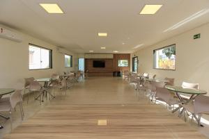 Restoran atau tempat lain untuk makan di Ap Cloe com piscina próximo ao Aeroporto