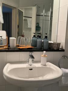 Koupelna v ubytování Hotel Bremer