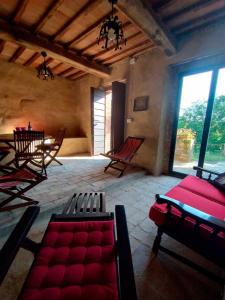 Кровать или кровати в номере Azienda Agricola di Fietri