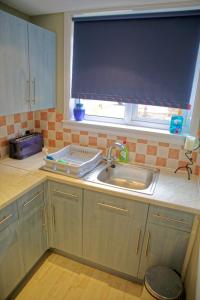 A kitchen or kitchenette at 3Mac Dunfermline Self-Catering Apartment