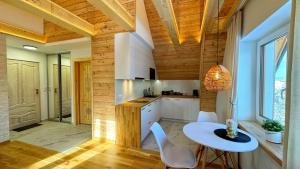 Kuchyňa alebo kuchynka v ubytovaní Apartament Podwika