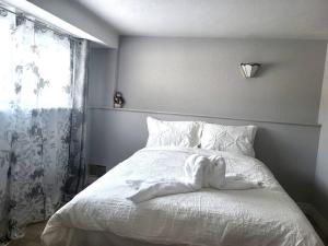Cozy Home Close to Attractions in Niagara Falls客房内的一张或多张床位