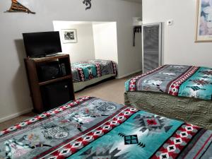 Cama o camas de una habitación en Mokee Motel