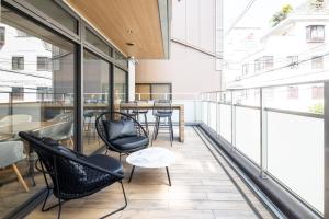 Balkón nebo terasa v ubytování ROTA105