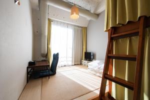 Posezení v ubytování Imano Tokyo Hostel