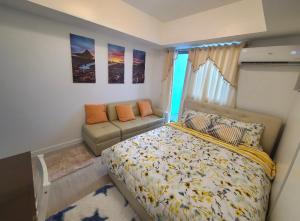 Postel nebo postele na pokoji v ubytování Azure Urban Resort Condo San Fernando Pampanga