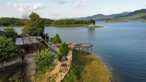 an island in the middle of a large lake at Thác Bà Paradise Islands - TRANG CHÍNH THỨC in Yen Bai