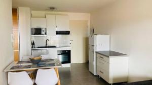 Kuchyň nebo kuchyňský kout v ubytování Appartement Les Oliviers L'ILE ROUSSE