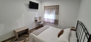 TV a/nebo společenská místnost v ubytování Hostal Óleo Auto Check-in