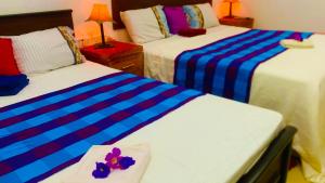 Postel nebo postele na pokoji v ubytování Aloe Home Stay