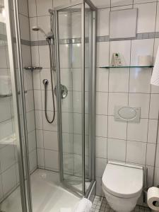 Koupelna v ubytování Hotel Occam