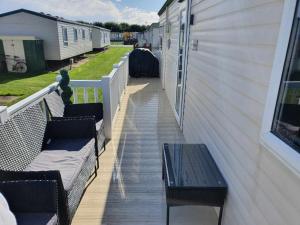 Χώρος καθιστικού στο S265 3 bed caravan Golden Palm . Chapel St Leonards